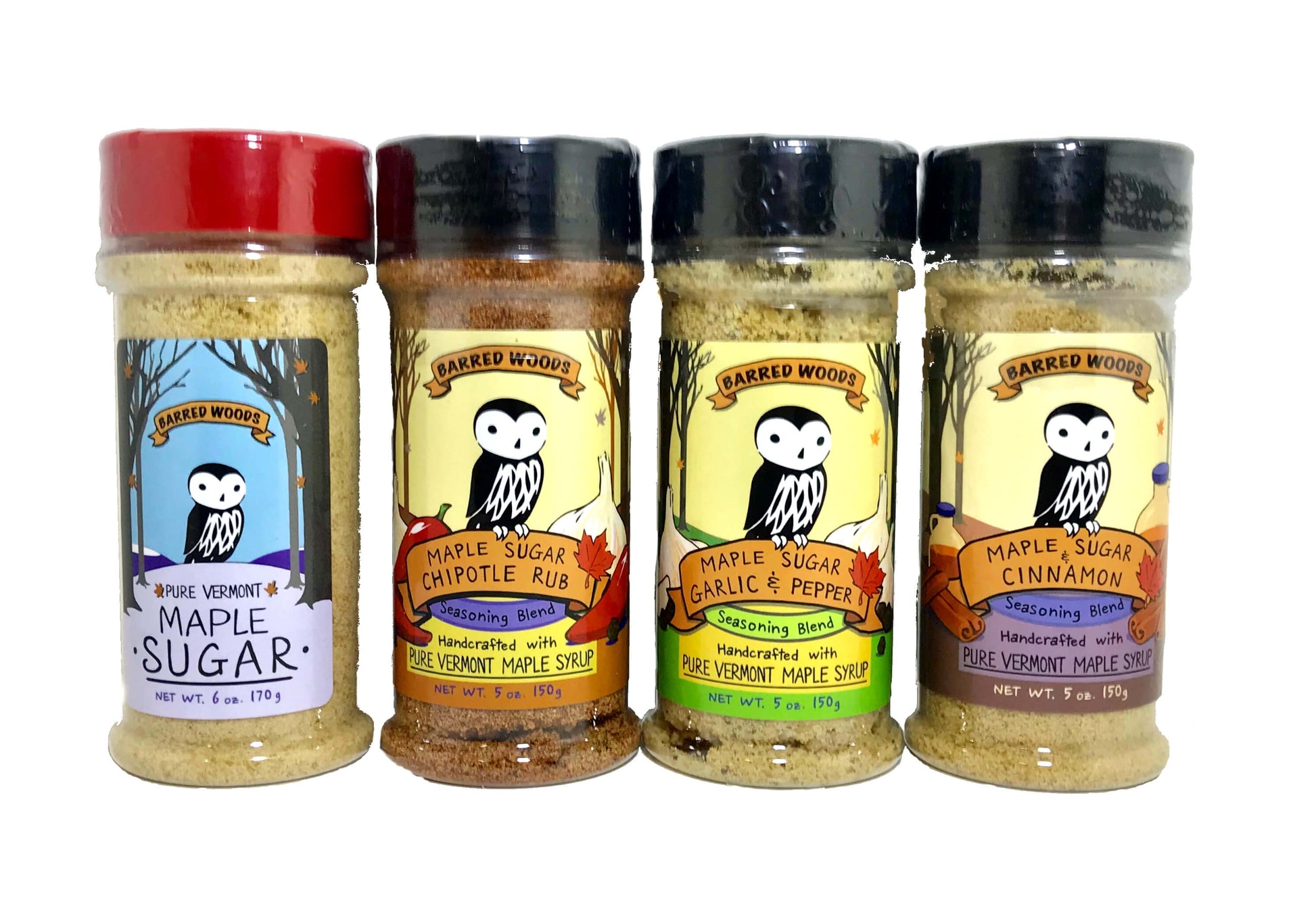 Maple Seasonings Gift Box of 4 by Barred Woods Maple