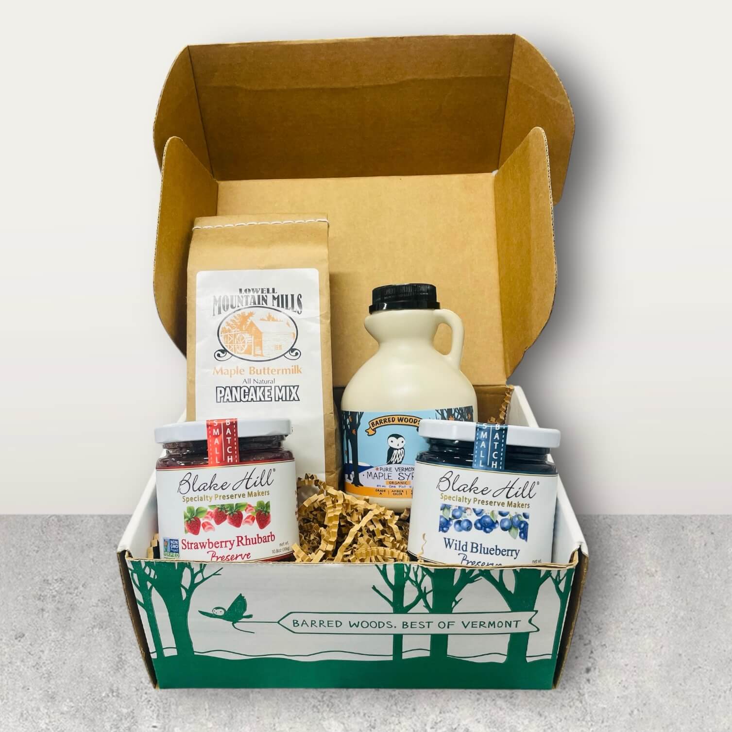 Maple Syrup and Blake Hill Preserves Gift Box by Barred Woods Maple