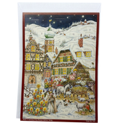 Glittered Advent Calendar - Manger Scene