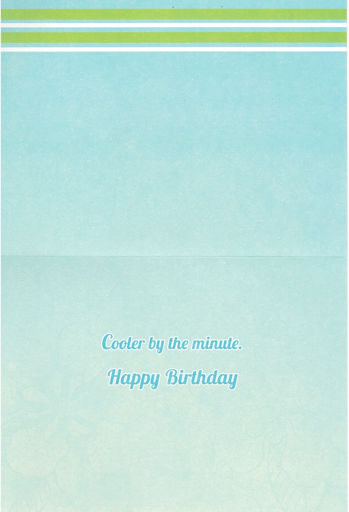 Birthday Card - Cooler By The Minute