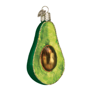 Avocado  Glass Ornament