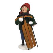 Winter Sports Family - Sledding Boy