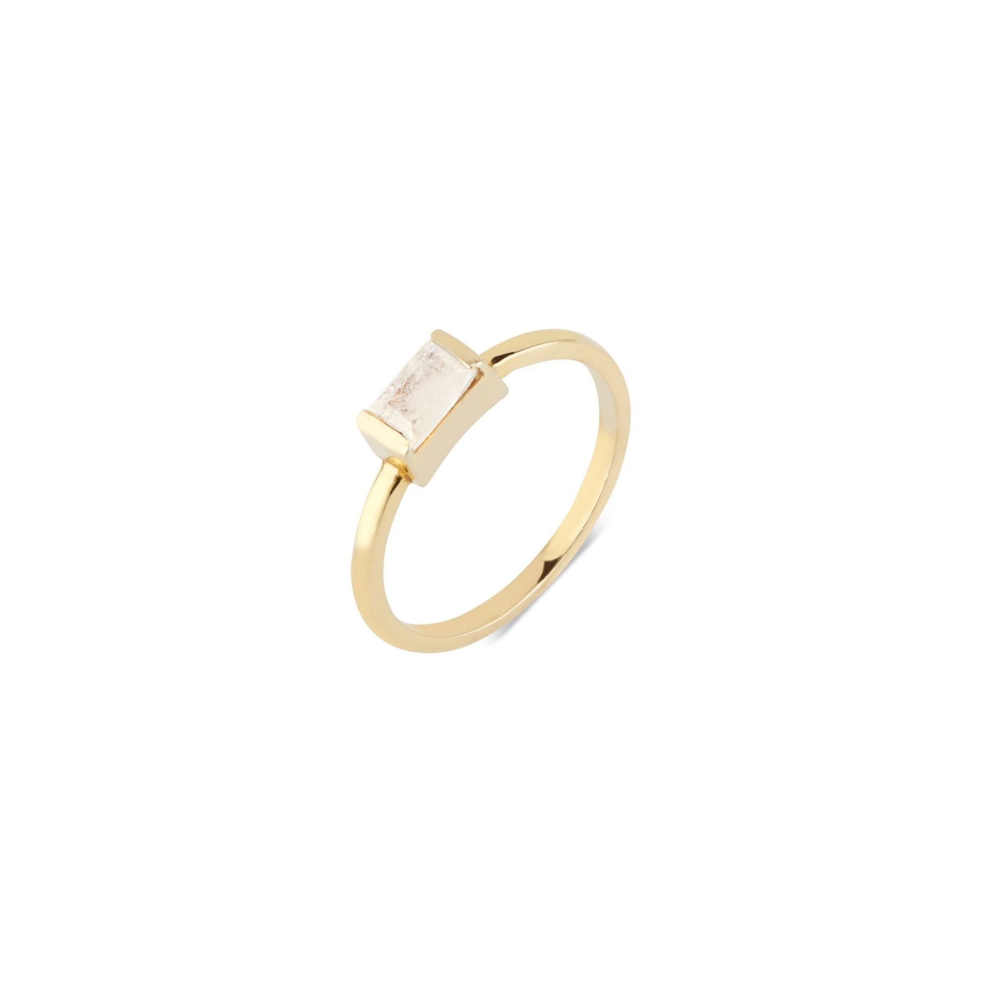 Megan Baguette Ring | Moonstone by elliparr