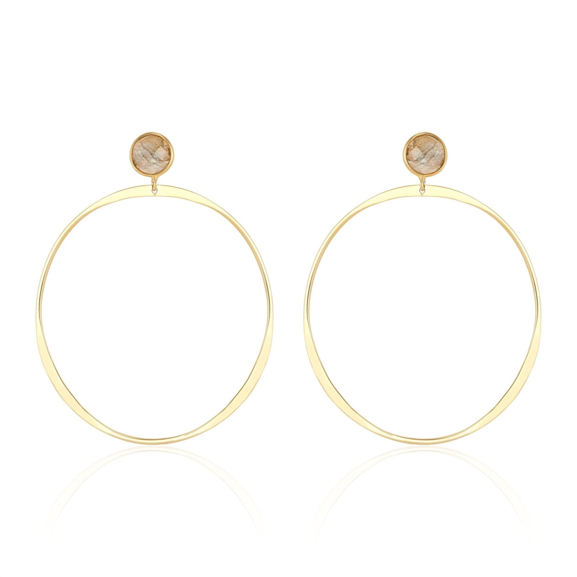 Melody Hoops | Labradorite by elliparr