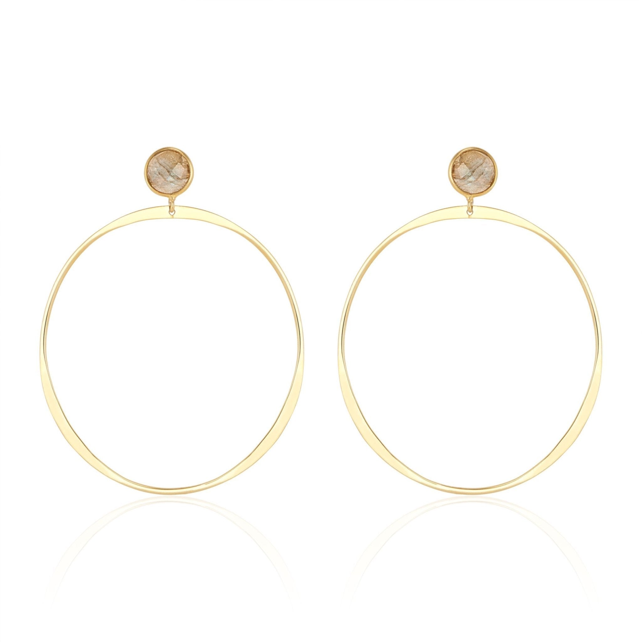 Melody Hoops | Labradorite by elliparr