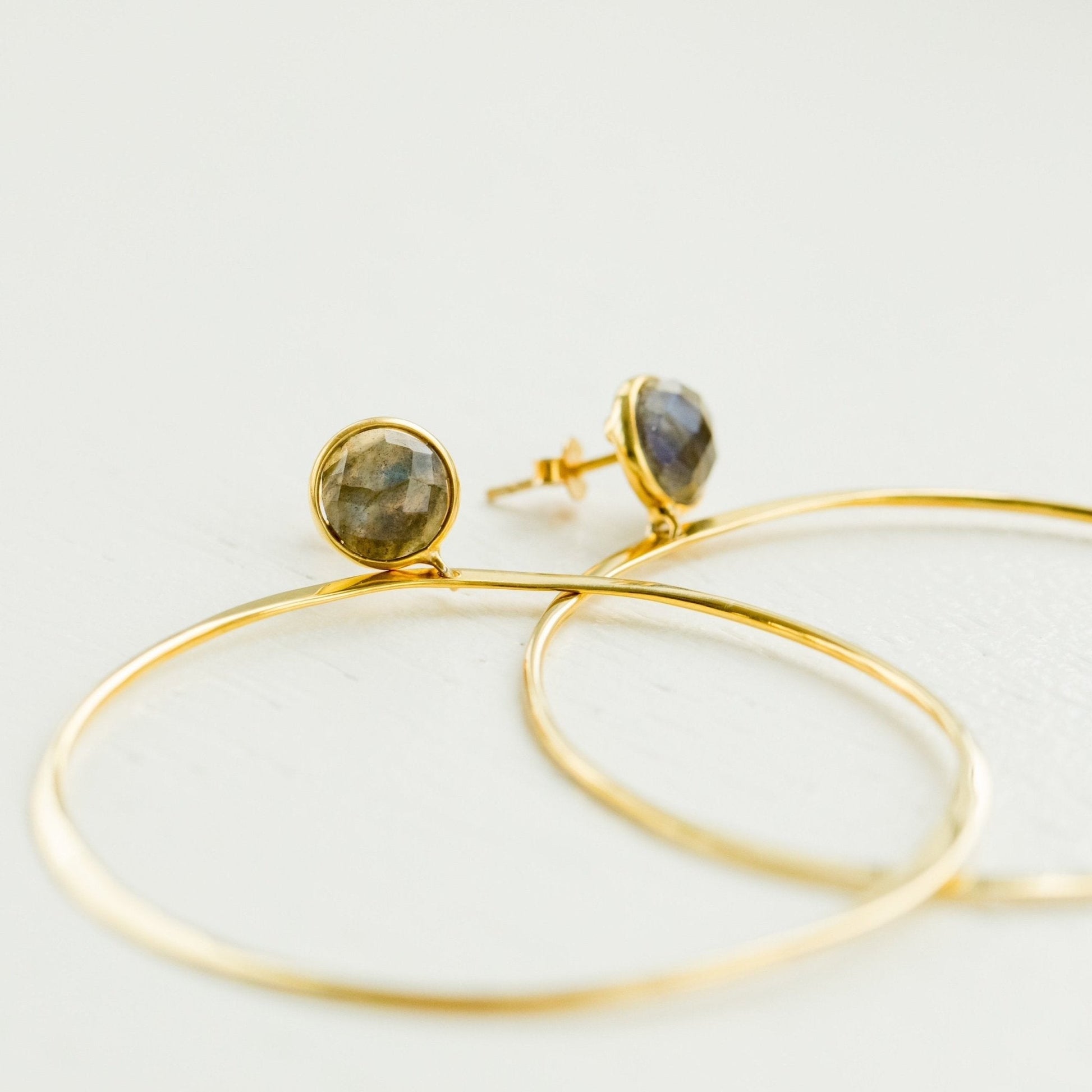 Melody Hoops | Labradorite by elliparr
