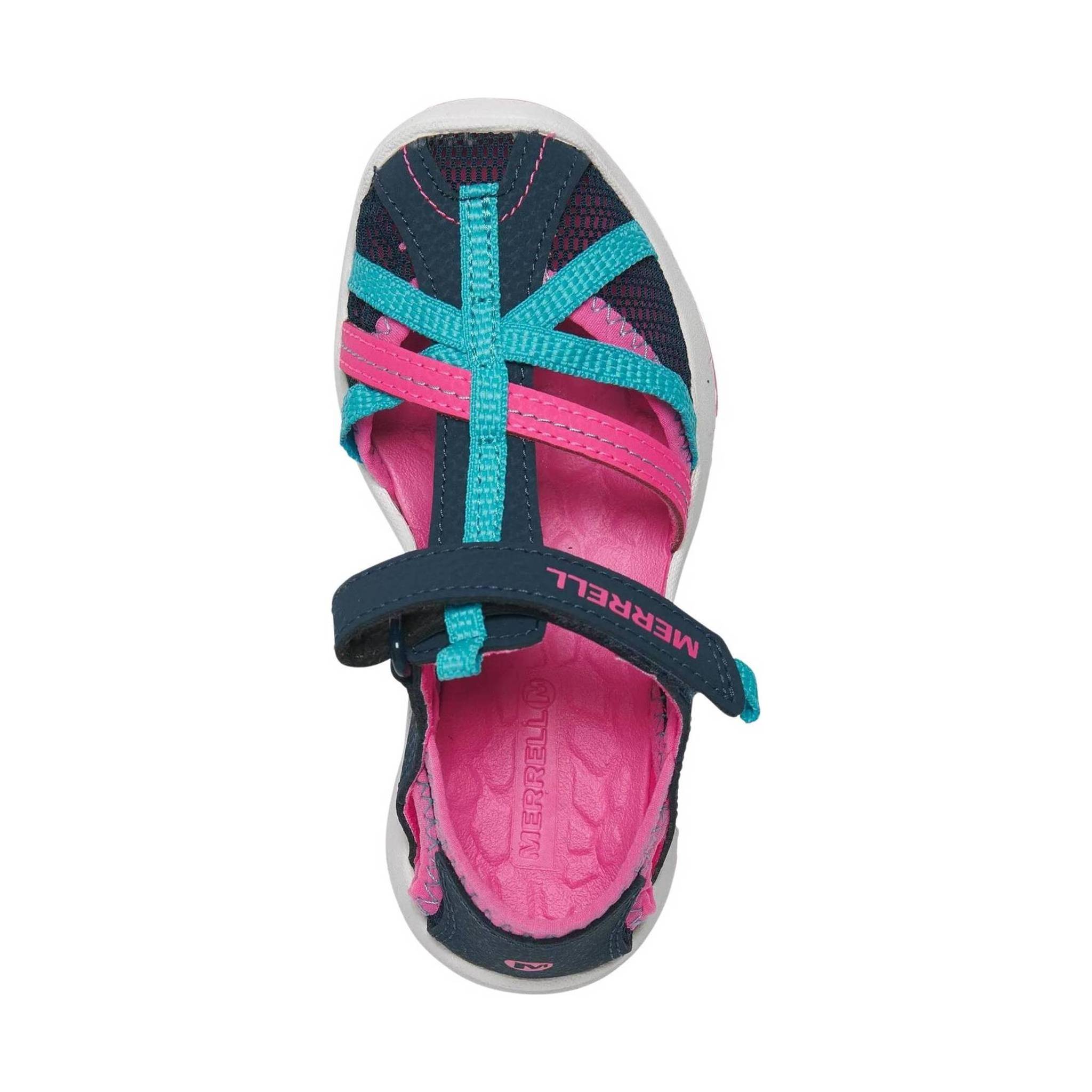 Merrell Kids' Dragonfly Sandal - Navy/ Turquoise/ Pink by Lenny's Shoe & Apparel