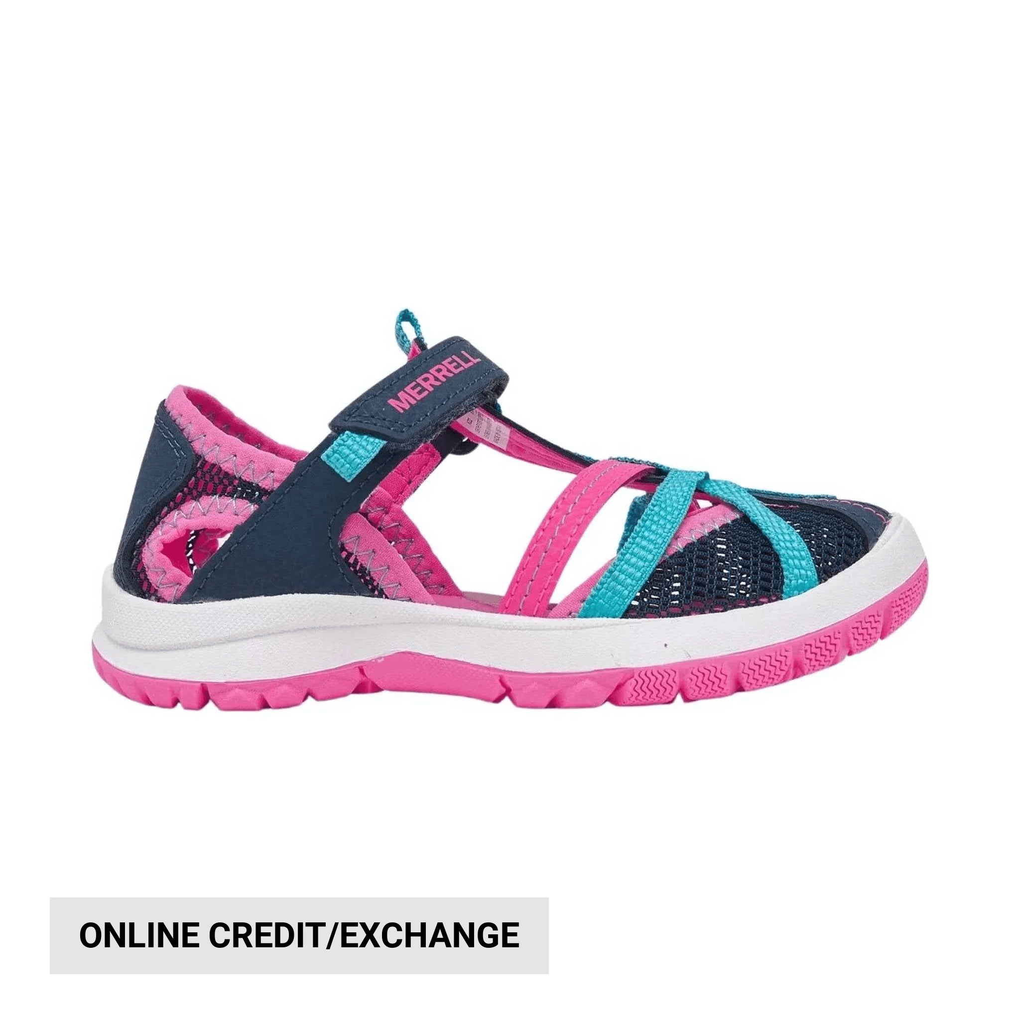 Merrell Kids' Dragonfly Sandal - Navy/ Turquoise/ Pink by Lenny's Shoe & Apparel