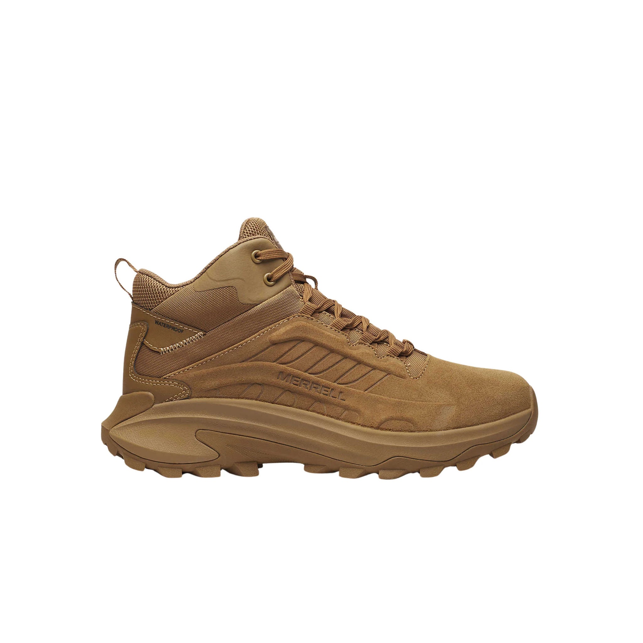 Merrell Men's Moab Speed 2 Mid Tactical Waterproof Boots - Coyote by Lenny's Shoe & Apparel