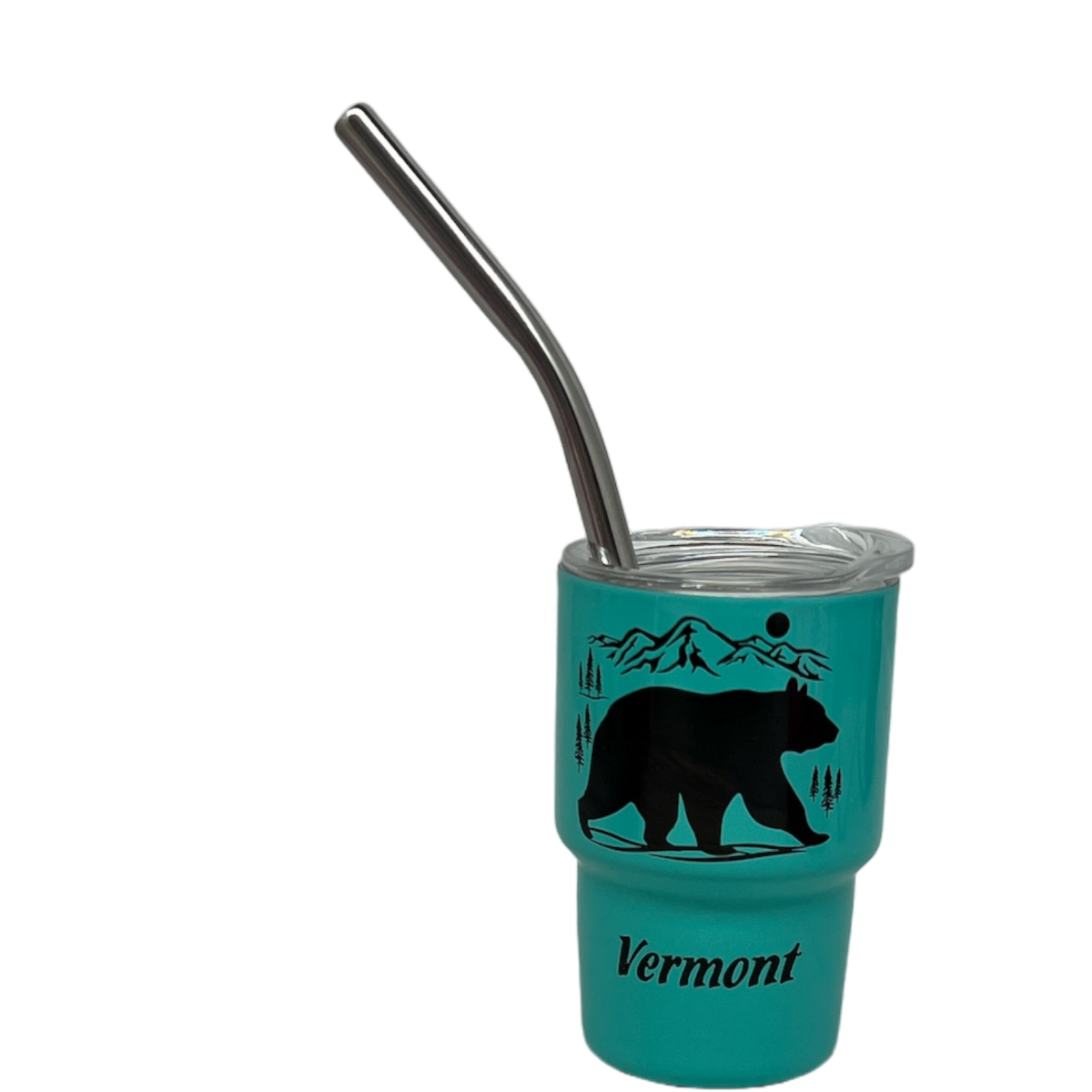 Vermont Bear Stainless Steel  3oz Shooter  - Aqua