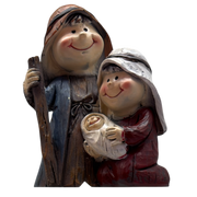 Resin Holy Family Figurine  - With Walking Stick