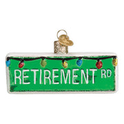 Happy Retirement Glass Ornament