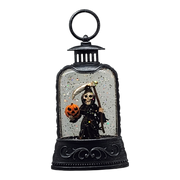Lighted Waterglobe Lantern - Grim Reaper