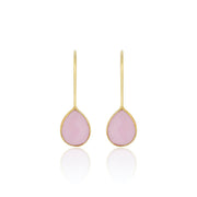 Milan Drop Earrings | Pink Chalcedony by elliparr