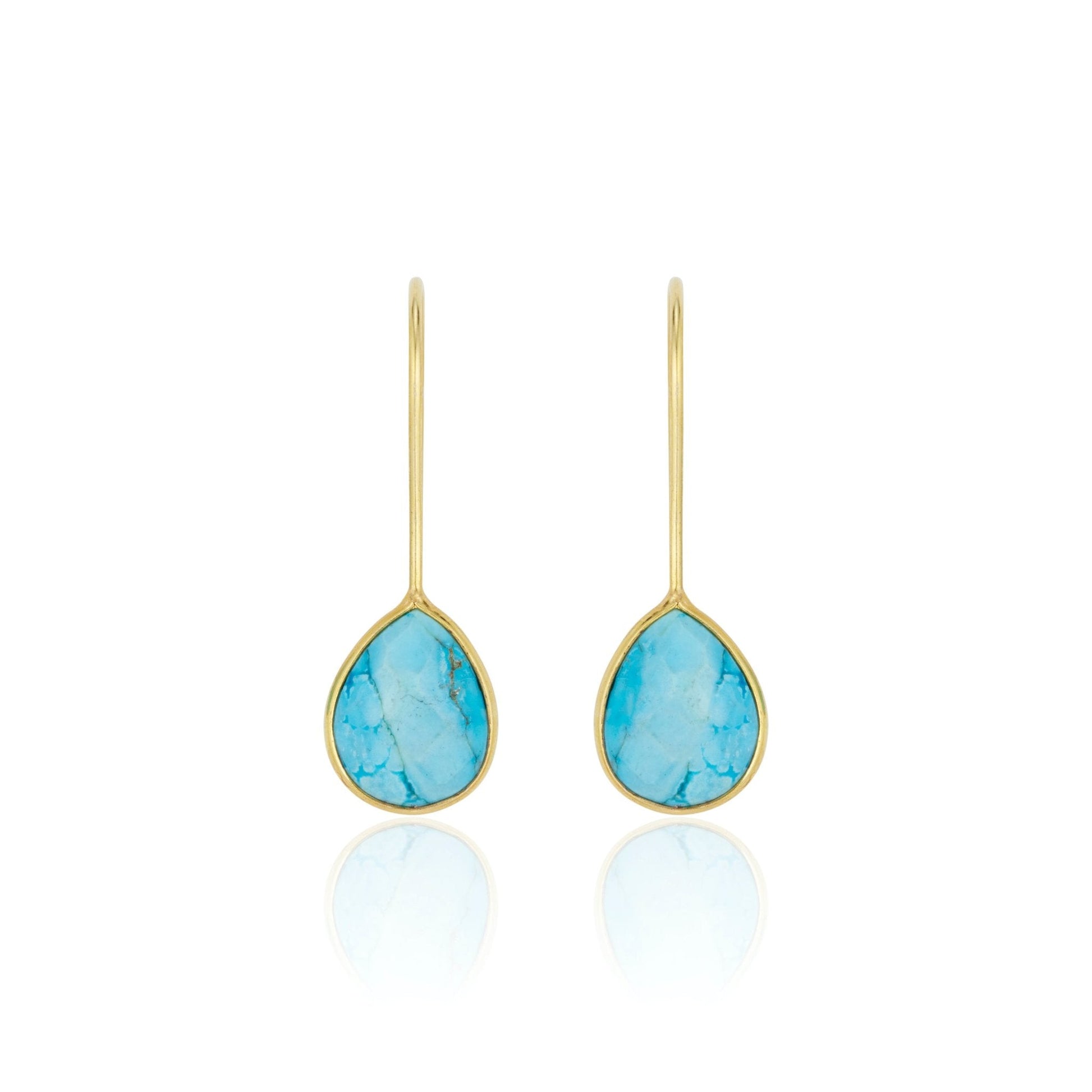 Milan Drop Earrings Turquoise by elliparr