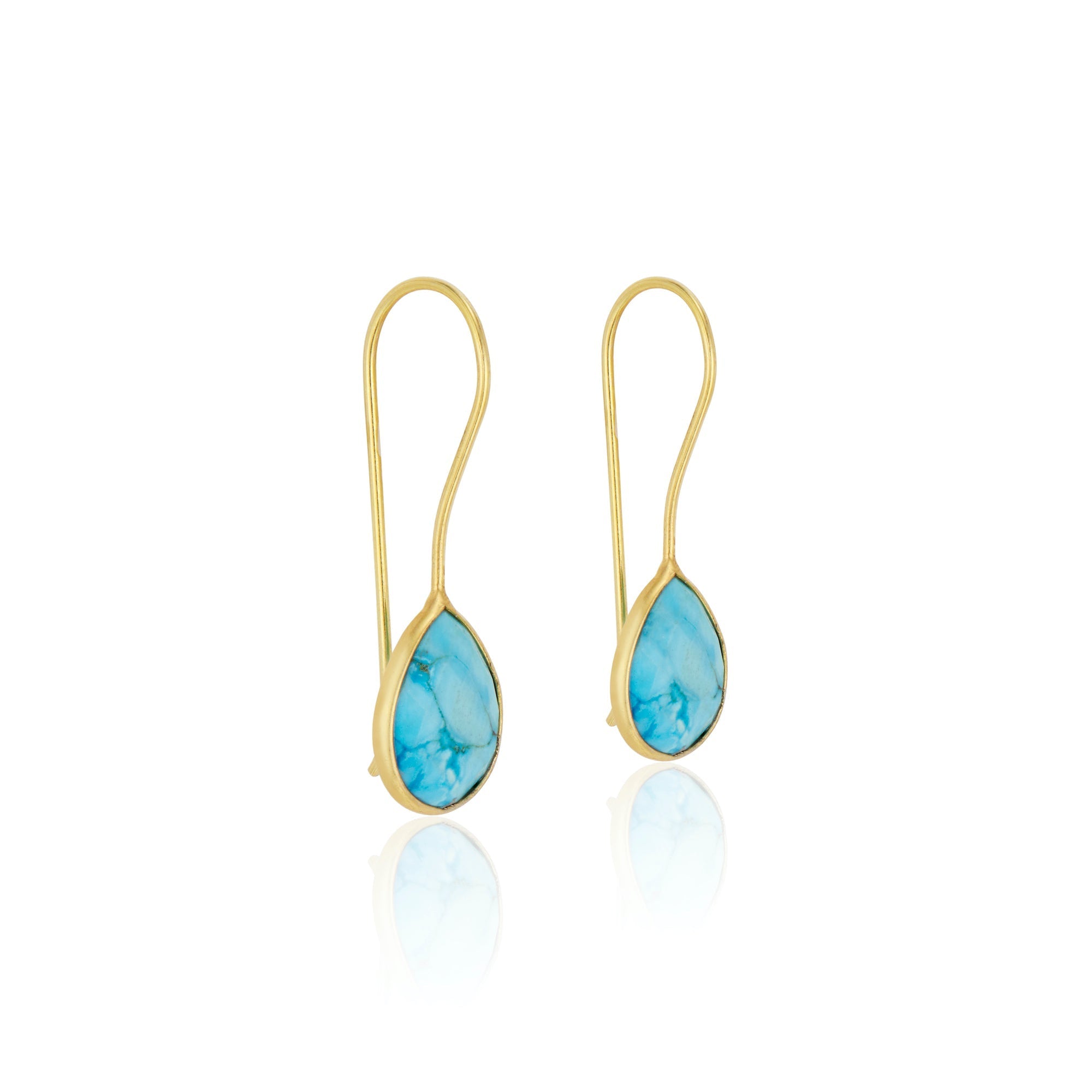 Milan Drop Earrings Turquoise by elliparr
