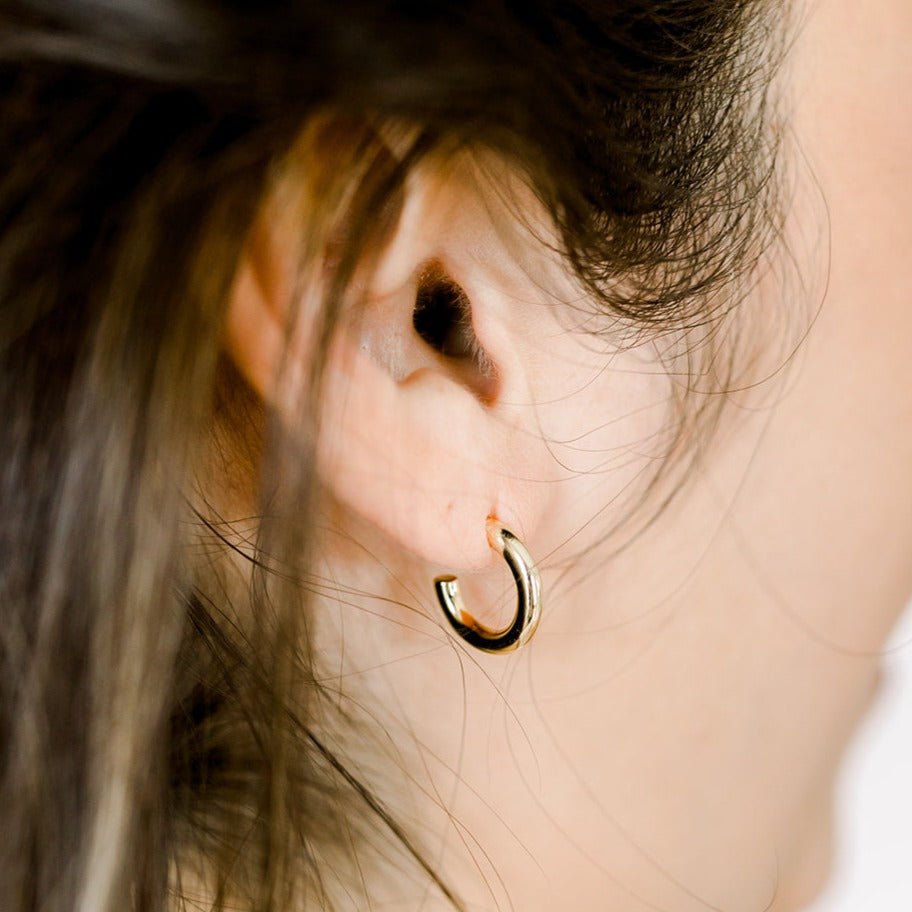 Mini Gold Hoops by elliparr
