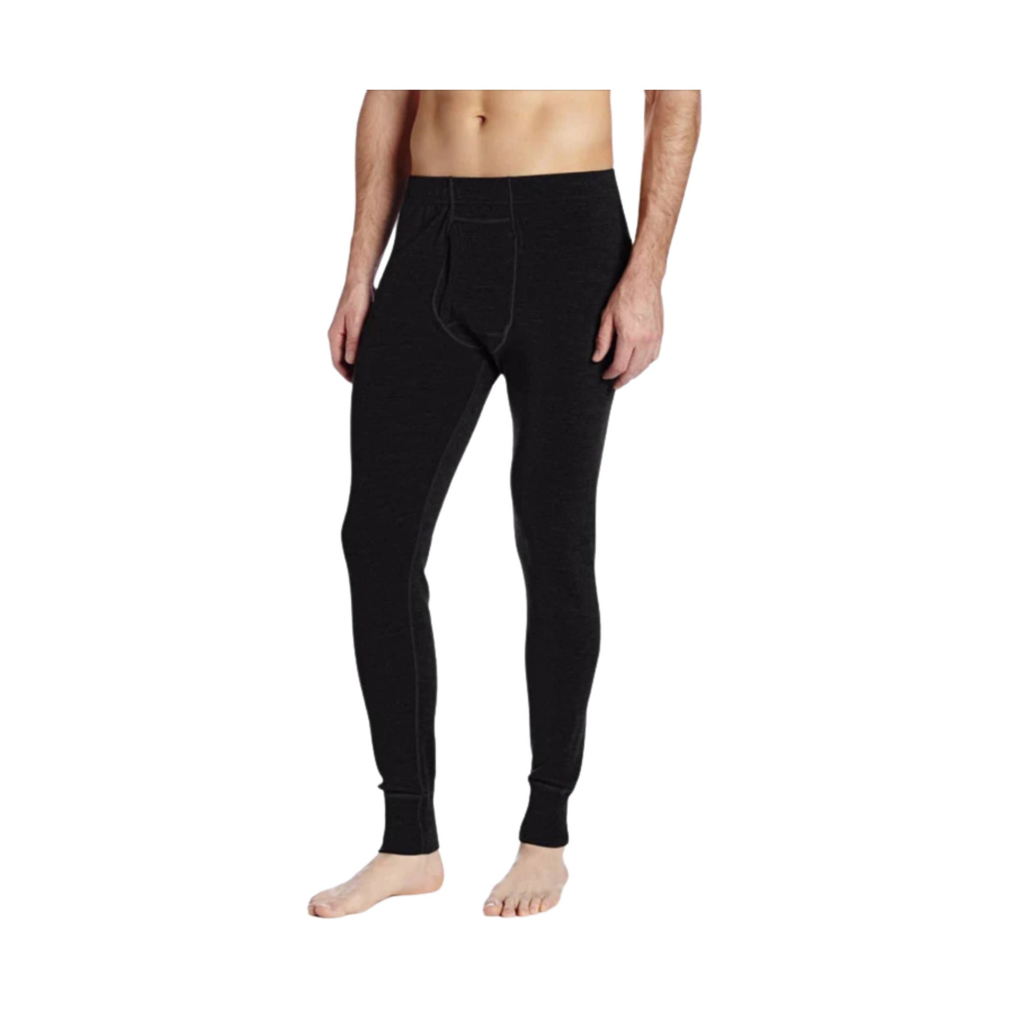 Minus33 Men's Kancamagus Midweight Wool Base Layer Bottom - Black by Lenny's Shoe & Apparel