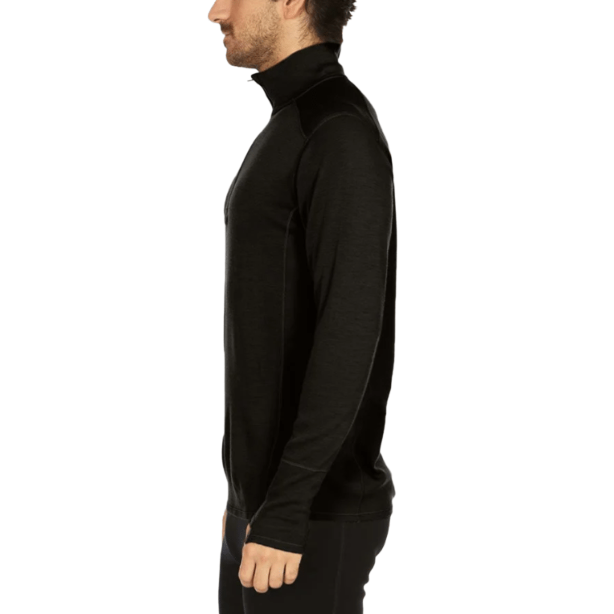 Minus33 Men's Midweight Isolation Quarter Zip - Black by Lenny's Shoe & Apparel