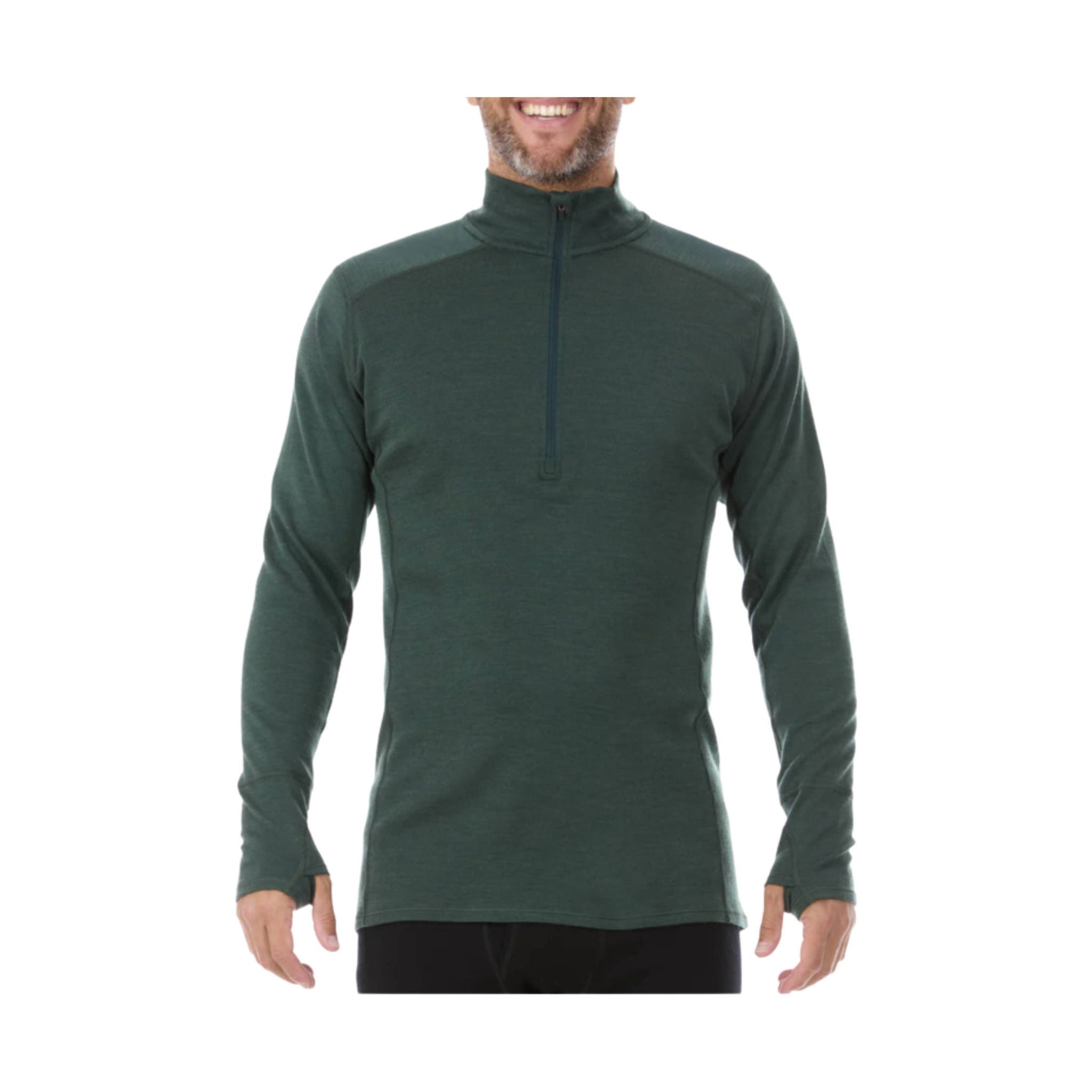 Minus33 Men's Midweight Isolation Quarter Zip - Forest by Lenny's Shoe & Apparel