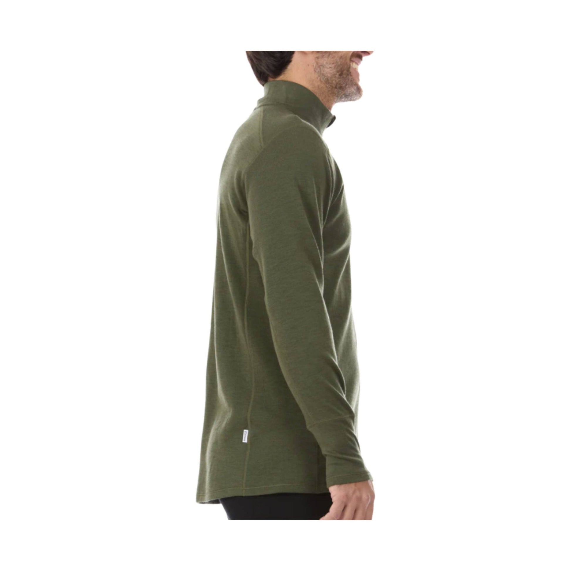Minus33 Men's Midweight Isolation Quarter Zip - Olive by Lenny's Shoe & Apparel