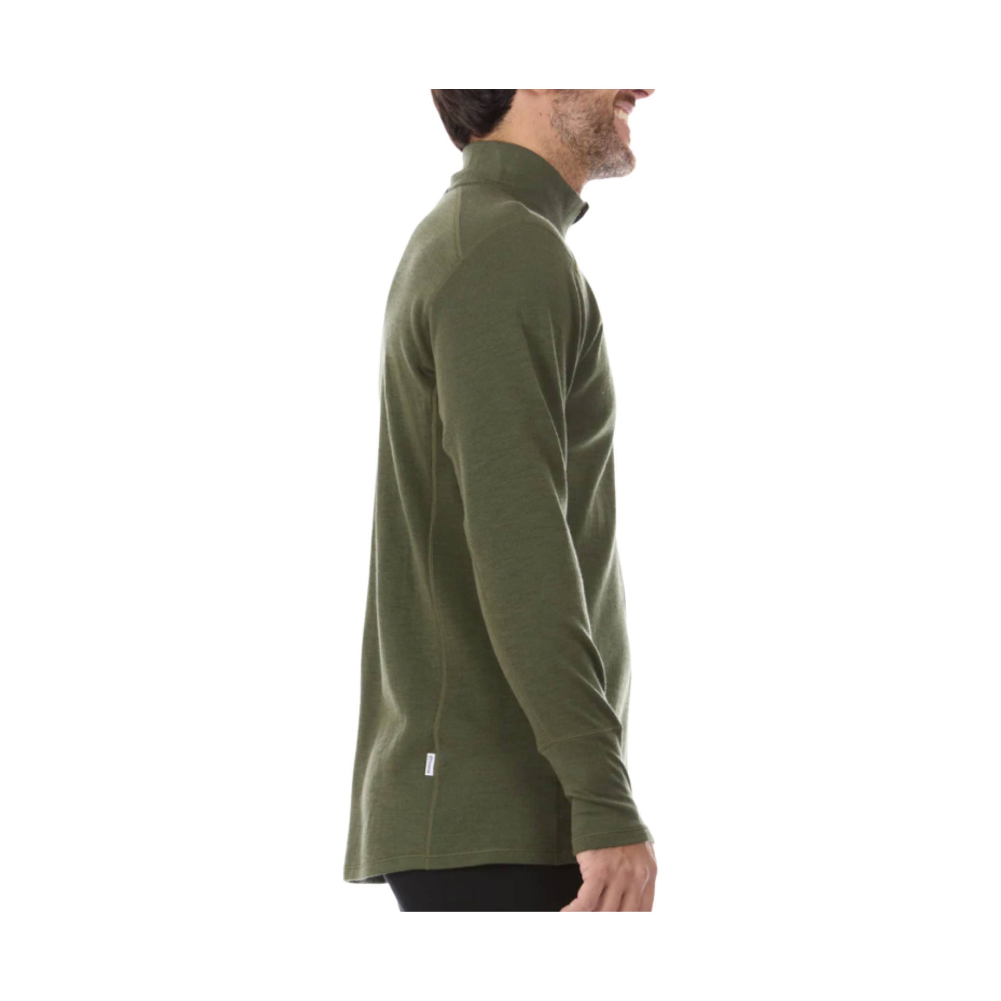 Minus33 Men's Midweight Isolation Quarter Zip - Olive by Lenny's Shoe & Apparel