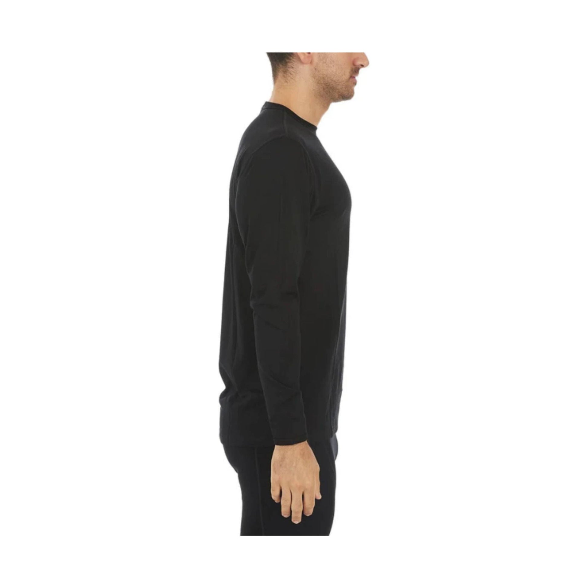 Minus33 Men's Ticonderoga Lightweight Wool Crew - Black by Lenny's Shoe & Apparel