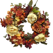 Floral Harvest Autumn Wreath - 18 Inch