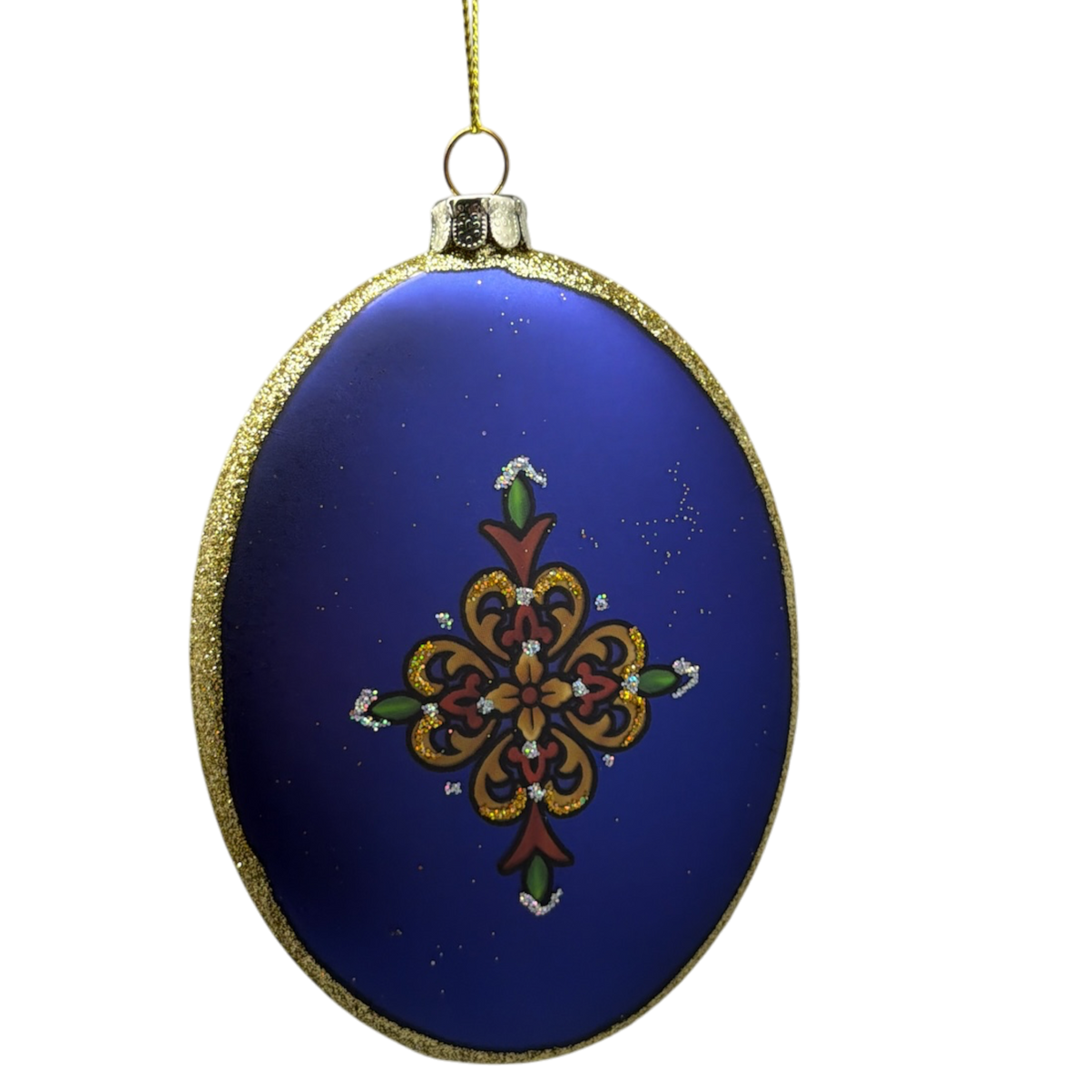 Stained Glass Style Holy Family Mary, Joseph and Jesus Ornament