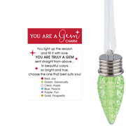 You Are A Gem Charm - Green