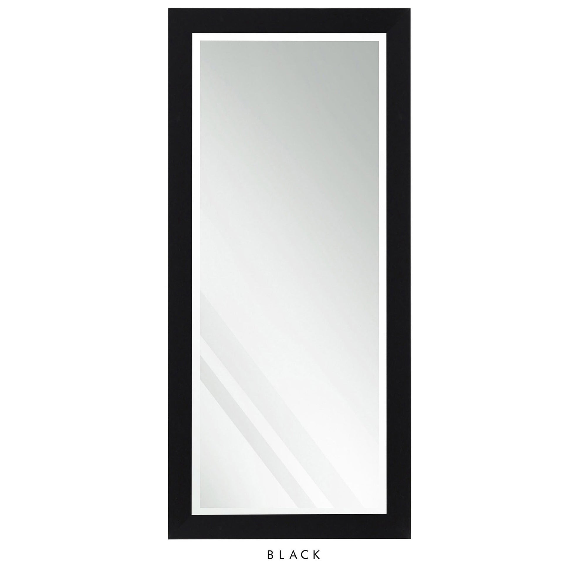 Mirror Black Finish 30in X 64in Overall by Homeportonline