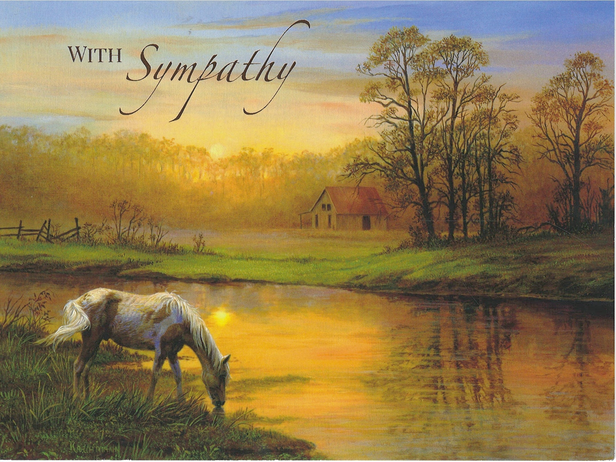Peaceful Reflection - Sympathy Card