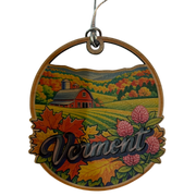 Vermont Autumn Farm Ornament