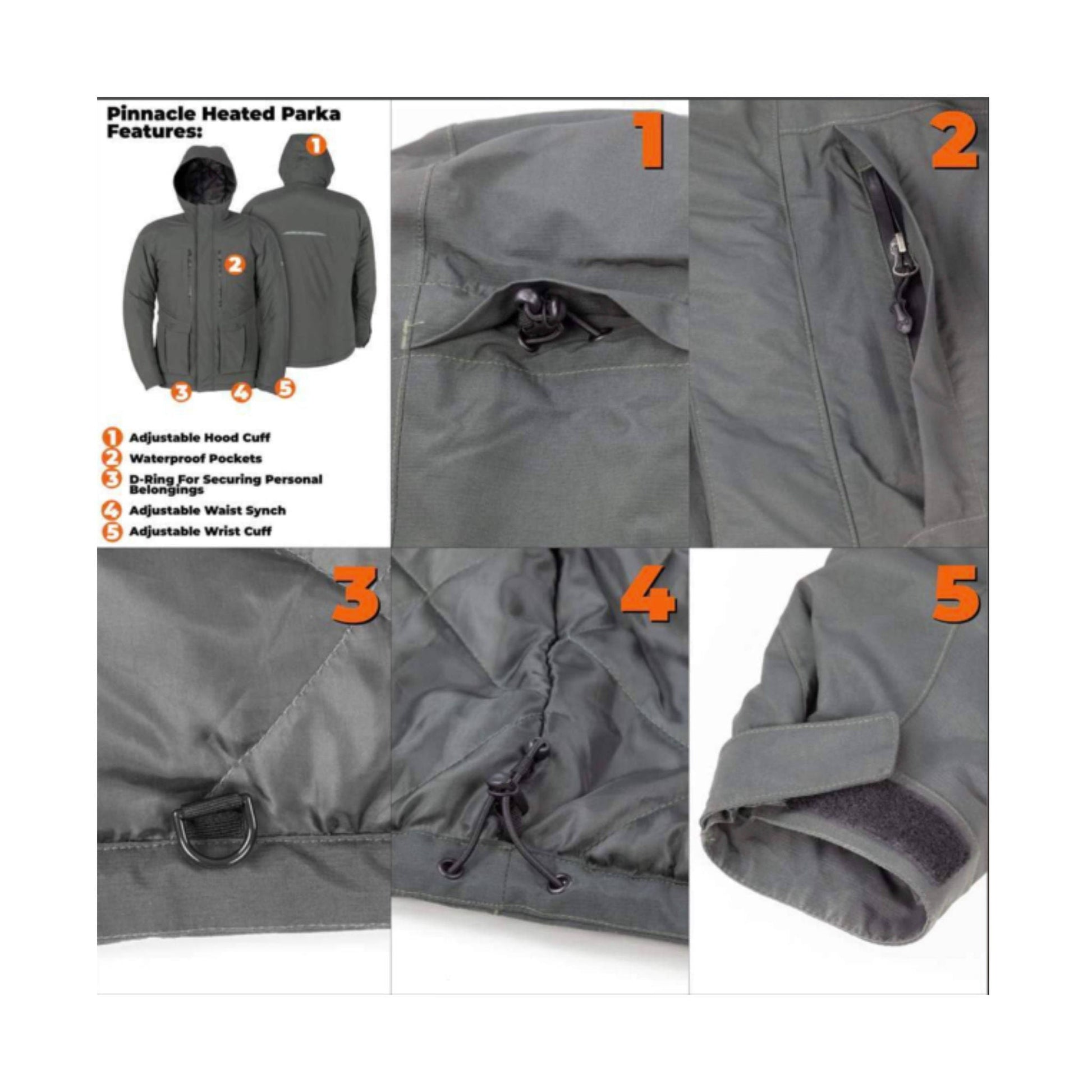 Mobile Warming Men's Pinnacle Parka - Thyme by Lenny's Shoe & Apparel