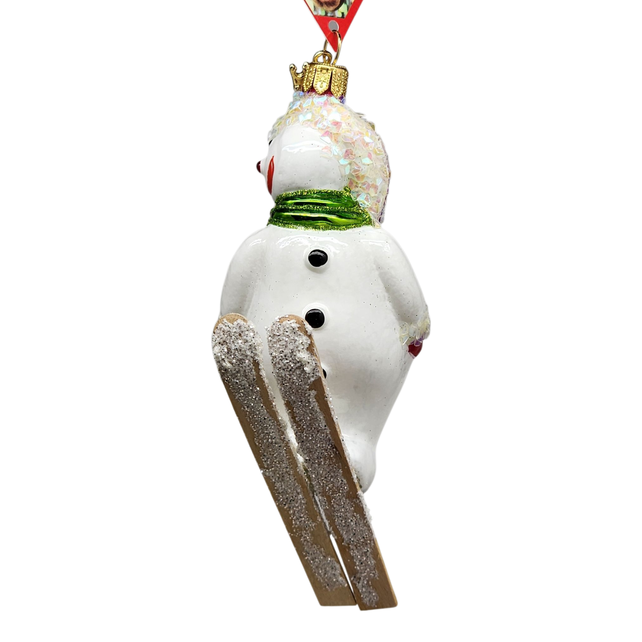 Wooshing - Skiing Snowman Ornament