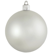 4" (100mm) Commercial Shatterproof Ball Ornament - Dove Grey