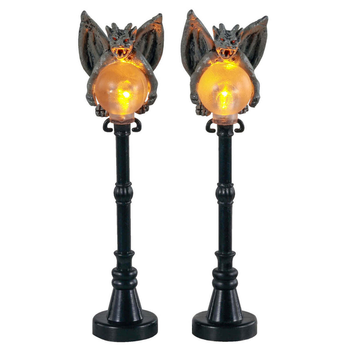 Gargoyle Lamp Post - 2 Piece Set