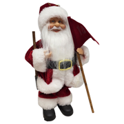 Golfing Santa Figurine Ornament - 9 inches