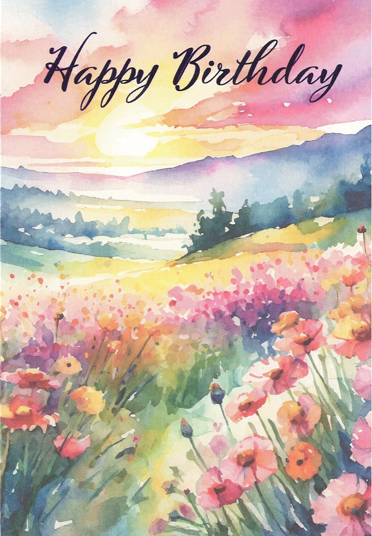 Joy As Far As The Eye Can See - Birthday Card