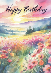 Joy As Far As The Eye Can See - Birthday Card