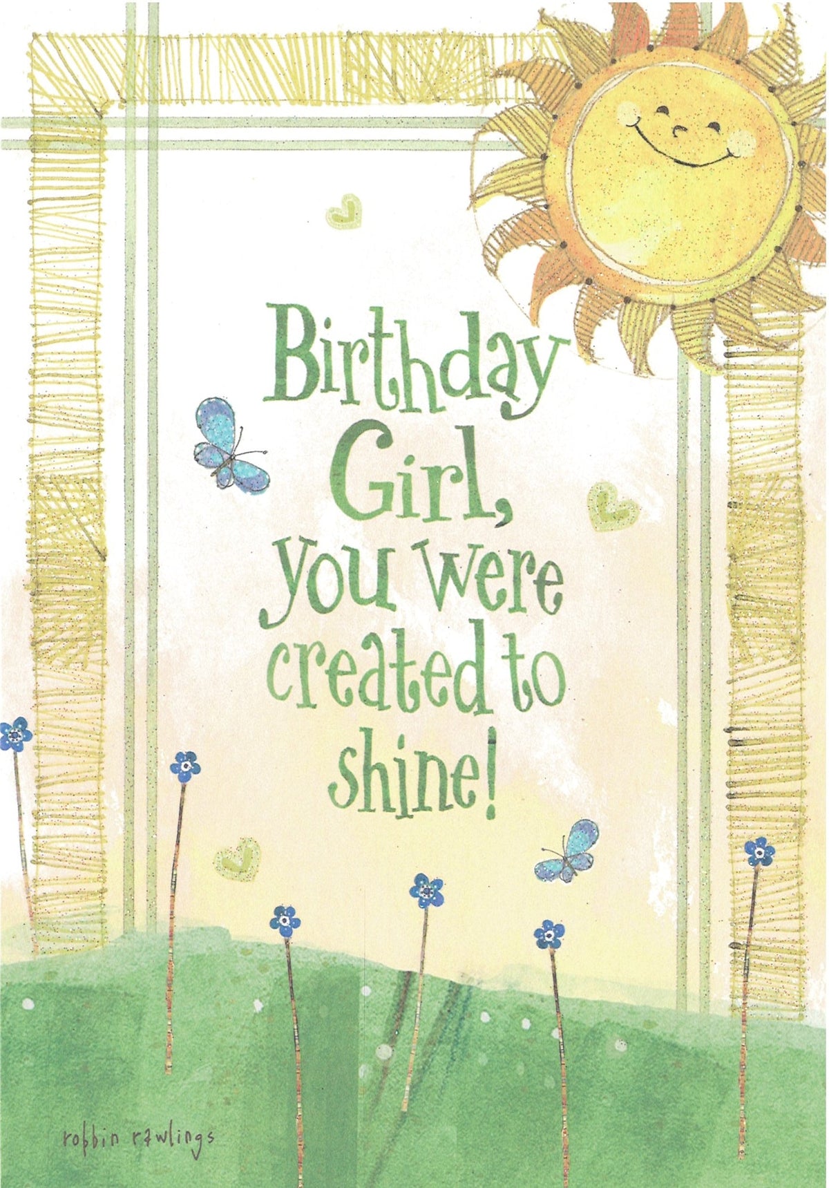 You Were Created To Shine - Birthday Card