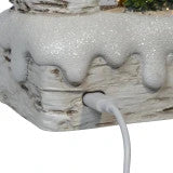 Battery Operated USB LED Candles Birch Tree With Santa & Tree Watern Lantern