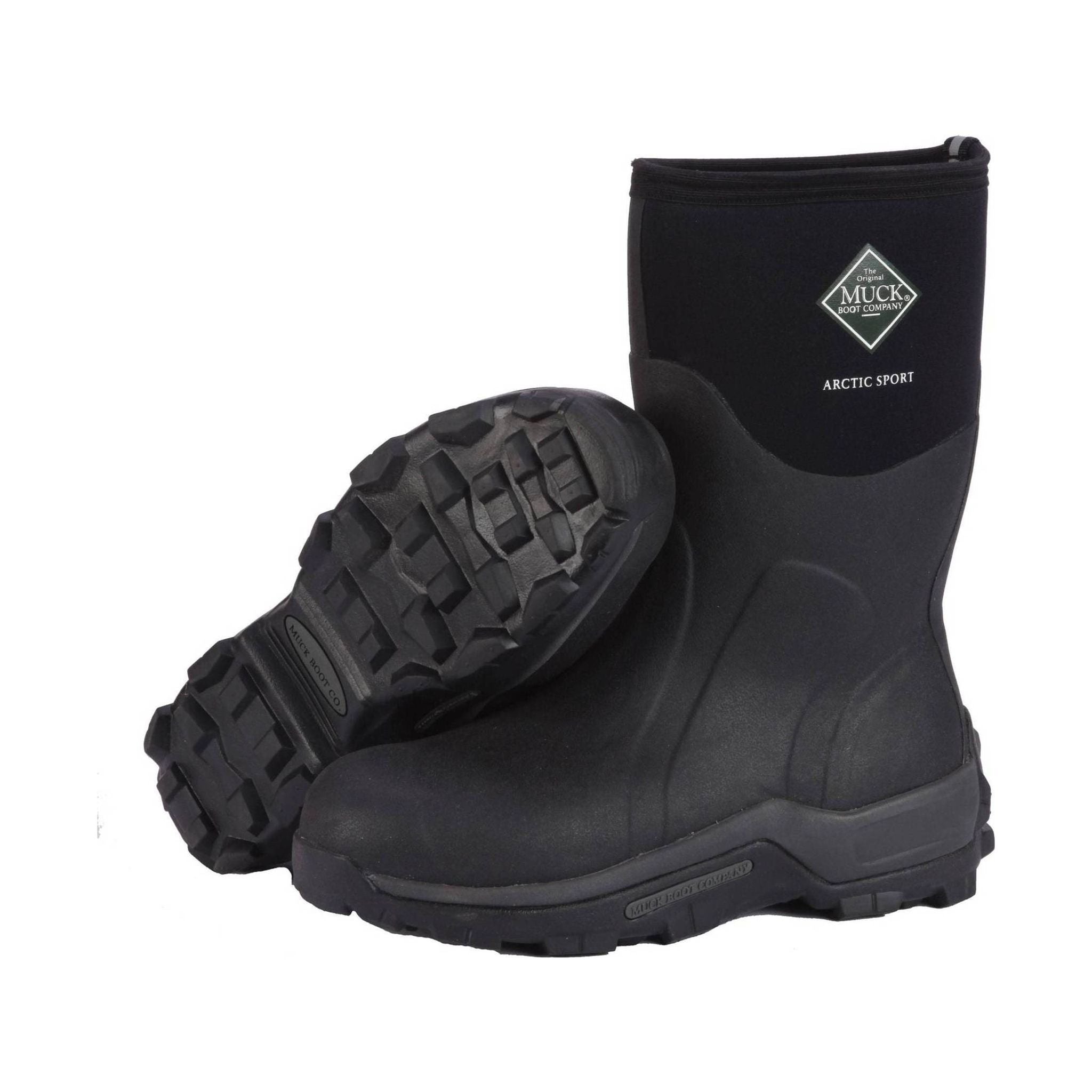 Muck Boot Men's Arctic Sport Mid High Performance Sport Boot - Black by Lenny's Shoe & Apparel
