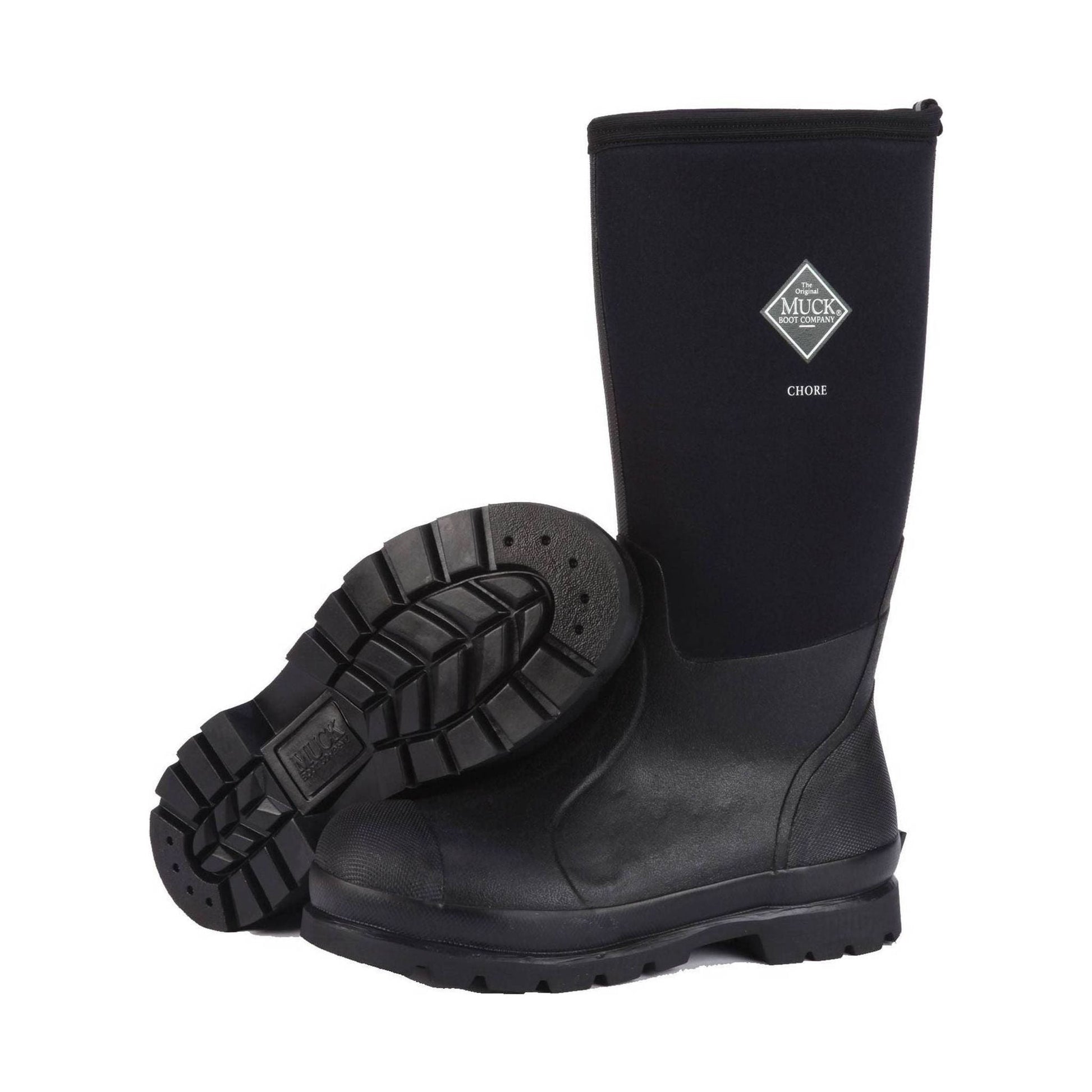 Muck Boot Men's Chore Classic Hi Plain Toe Work Boot - Black by Lenny's Shoe & Apparel