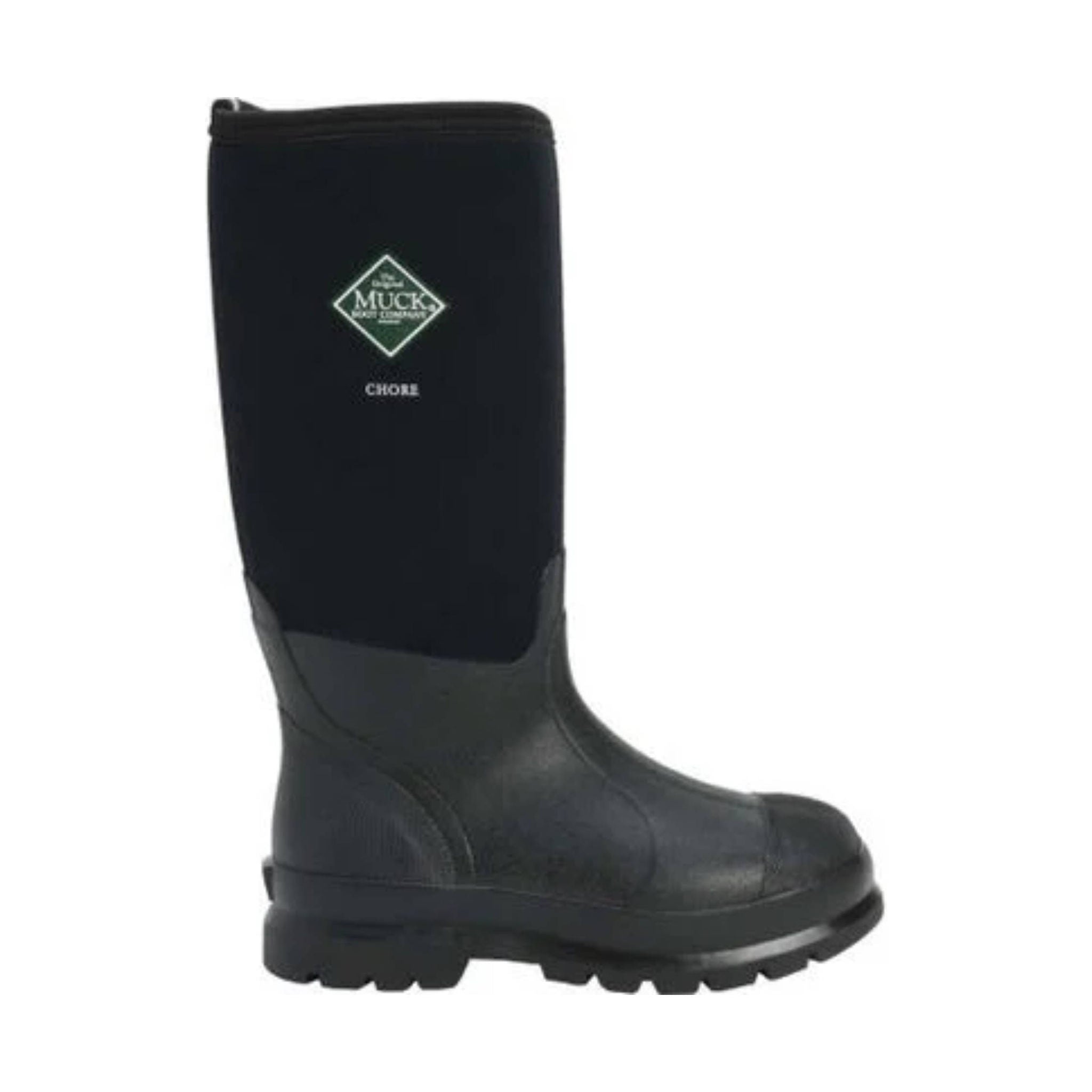 Muck Boot Men's Chore Classic Hi Plain Toe Work Boot - Black by Lenny's Shoe & Apparel