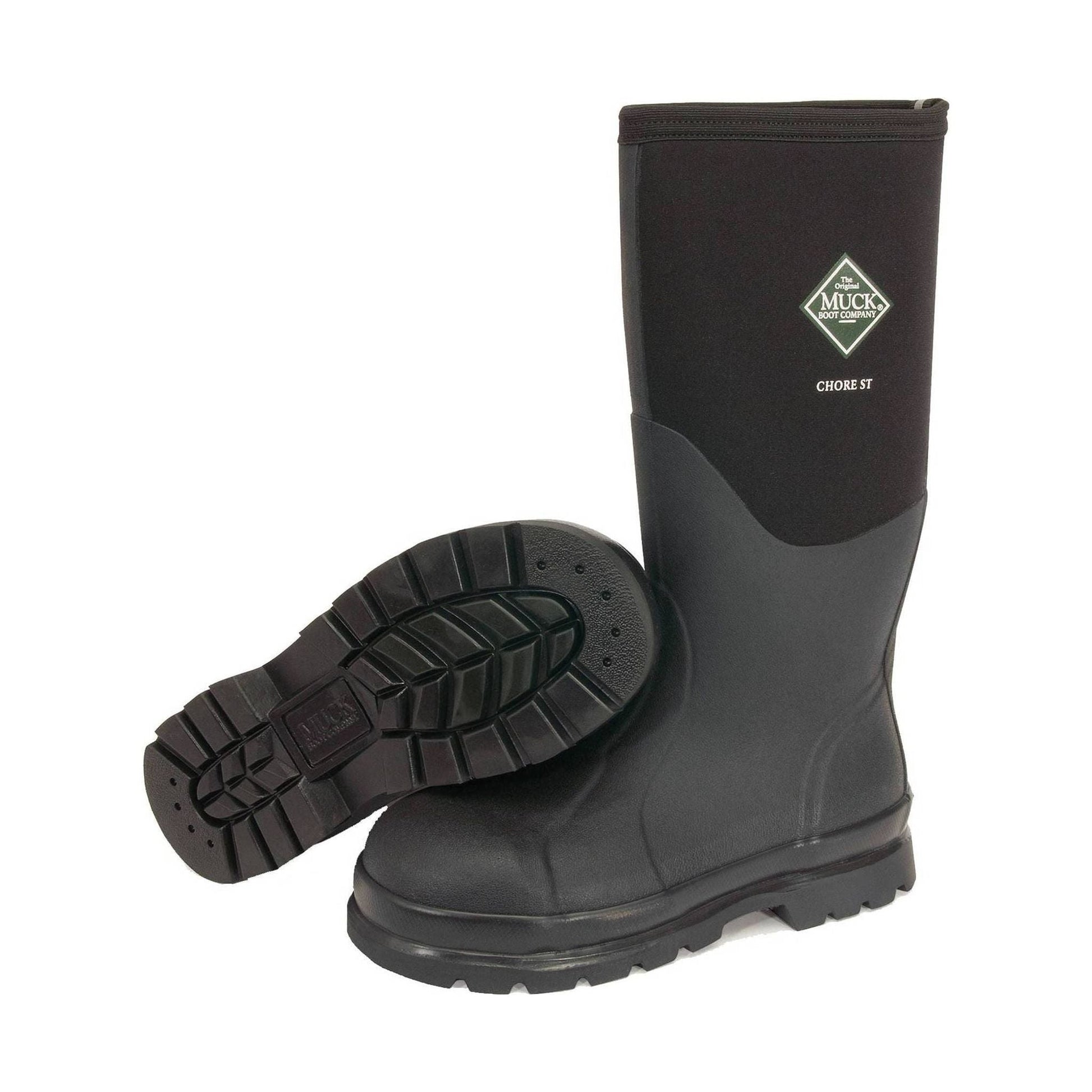 Muck Boot Men's Chore Classic Hi Steel Toe Work Boot - Black by Lenny's Shoe & Apparel