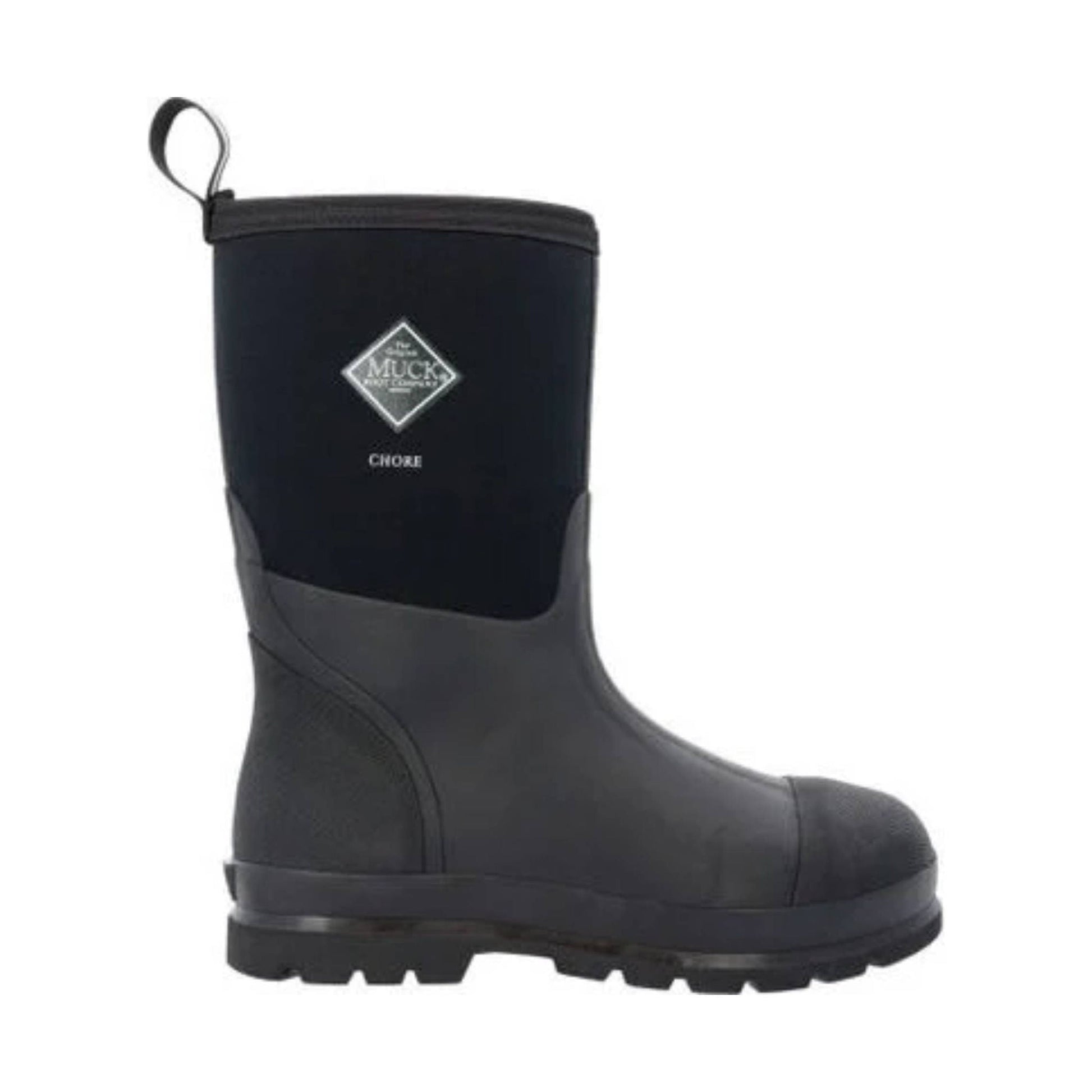 Muck Boot Men's Chore Classic Mid Plain Toe Work Boot - Black by Lenny's Shoe & Apparel