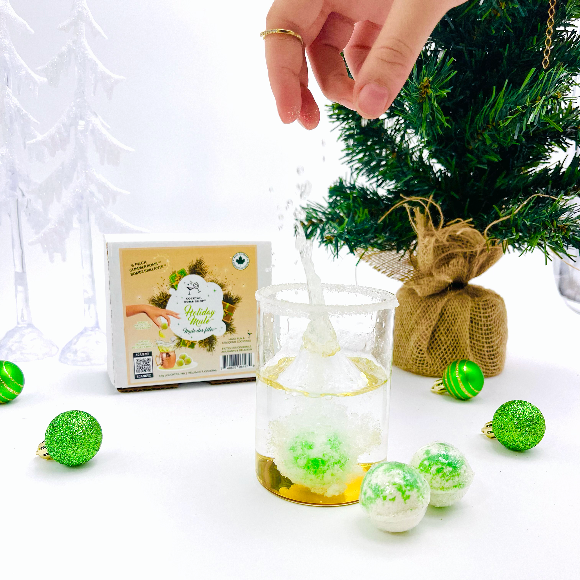 Cocktail Bomb Holiday Mule Glimmer (Sold Individually) by Homeportonline