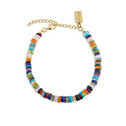 Multi-Gemstone Heishi Bracelet by elliparr
