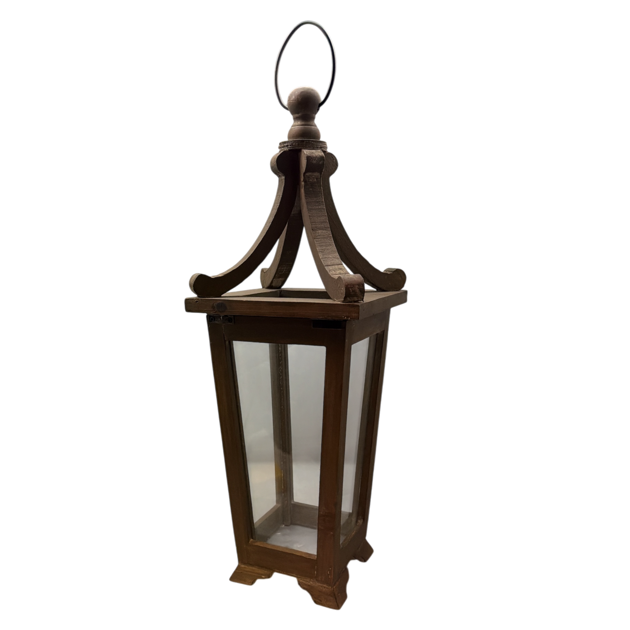 Wood and Glass Lantern